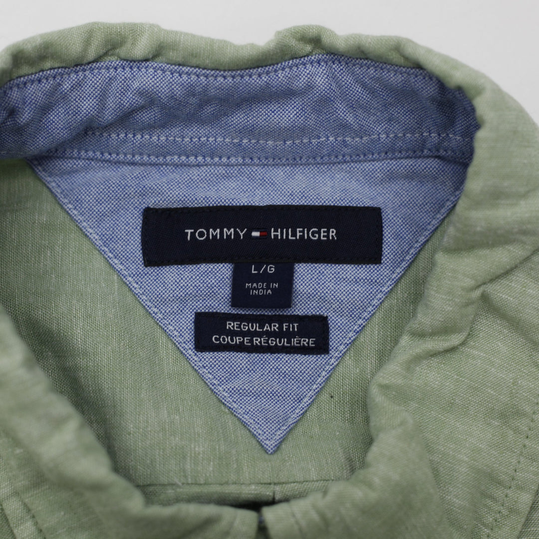 Mens Tommy Hilfiger Regular Fit Short Sleeve Shirt Size L