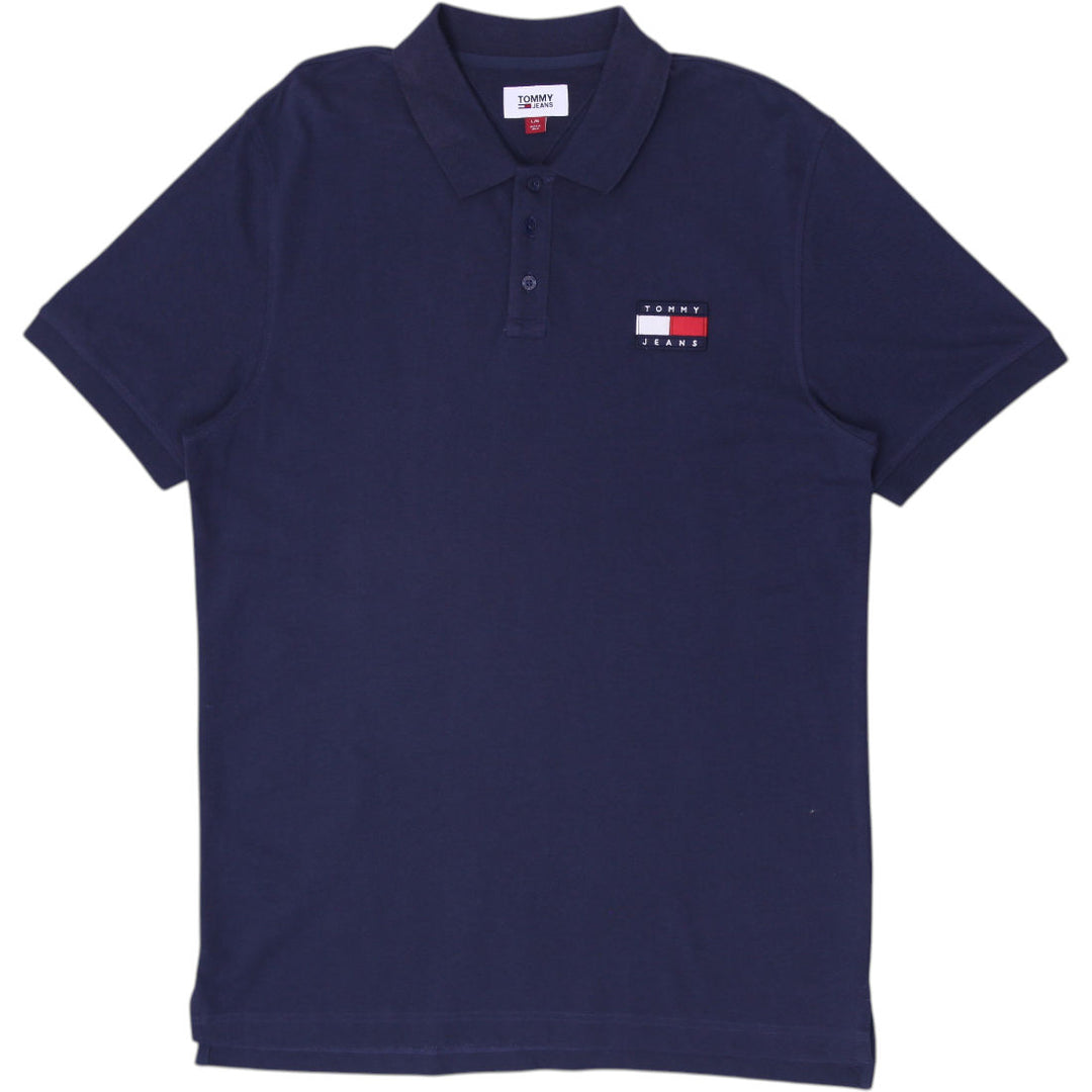 Mens Tommy Jeans Classic Short Sleeve Polo T-Shirt Size L