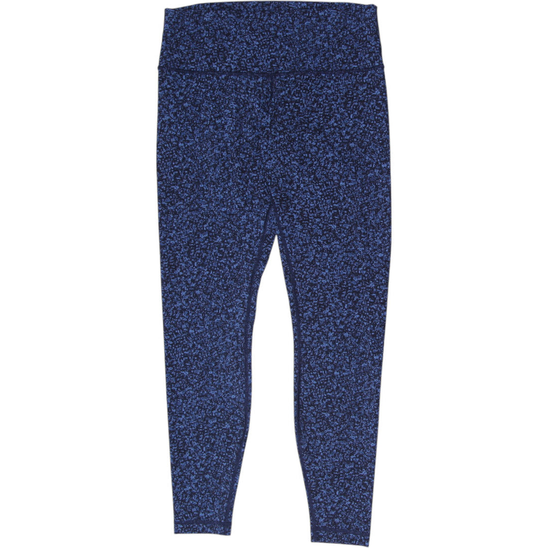 Ladies Lululemon High-Rise Workout Leggings Mineral Deposit Spray Pattern