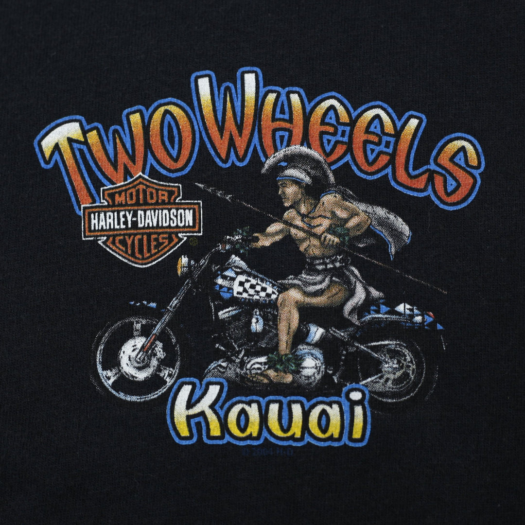 Vintage 90s Harley-Davidson Kauai T-Shirt Size L | Migration_T-Shirts - Detail View | Fashion Rerun
