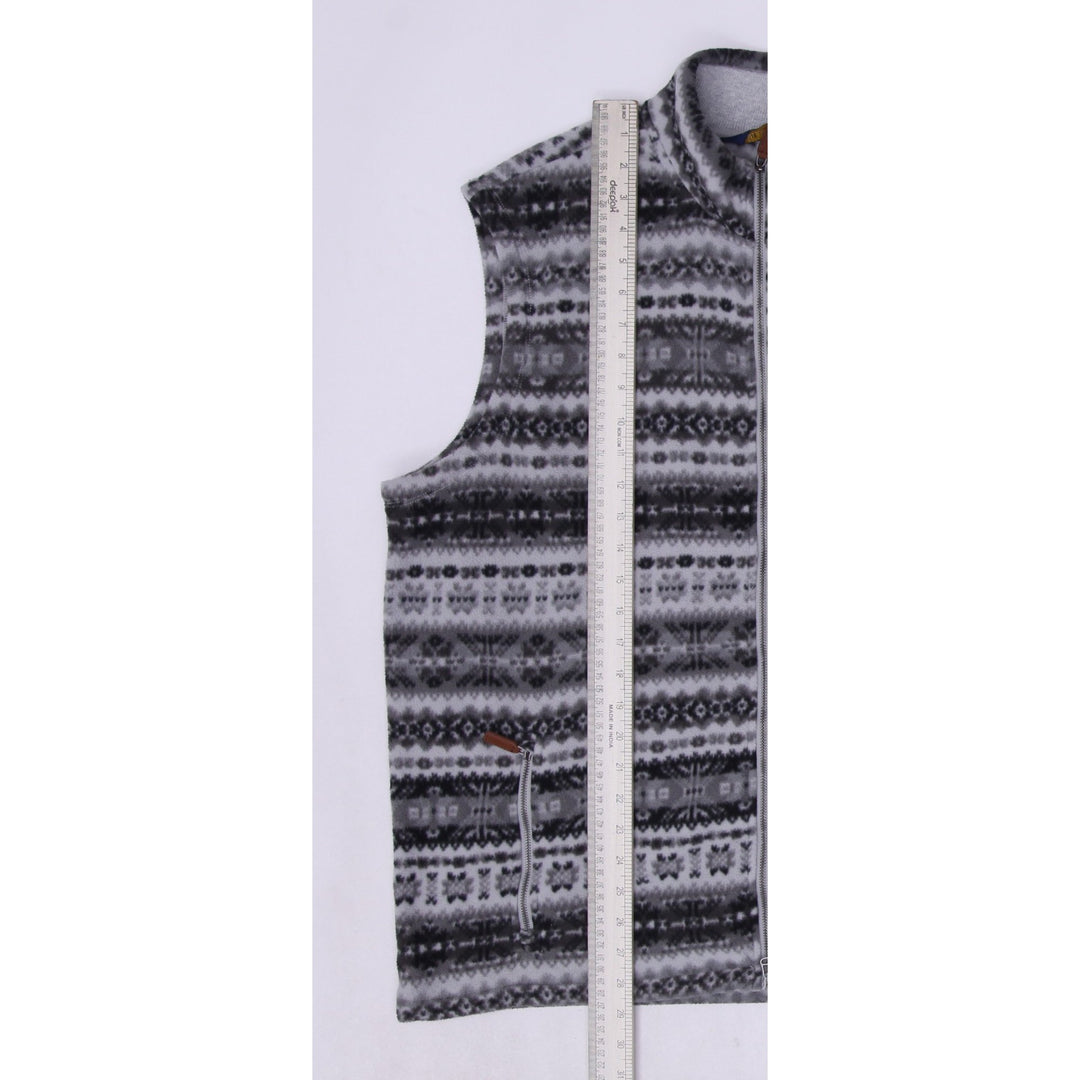 Mens Ralph Lauren Golf Gray Patterned Fleece Full Zip Vest Size XL | Migration_Vests - View 8 | Fashion Rerun