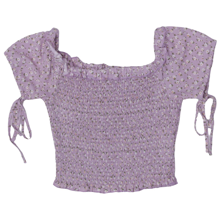 Ladies Floral Smocked Top