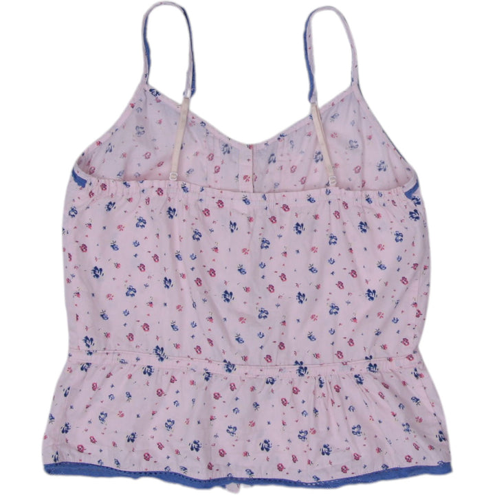 Y2K Floral Trim Cami Top Size S | Migration_Y2K Tops - Side View | Fashion Rerun