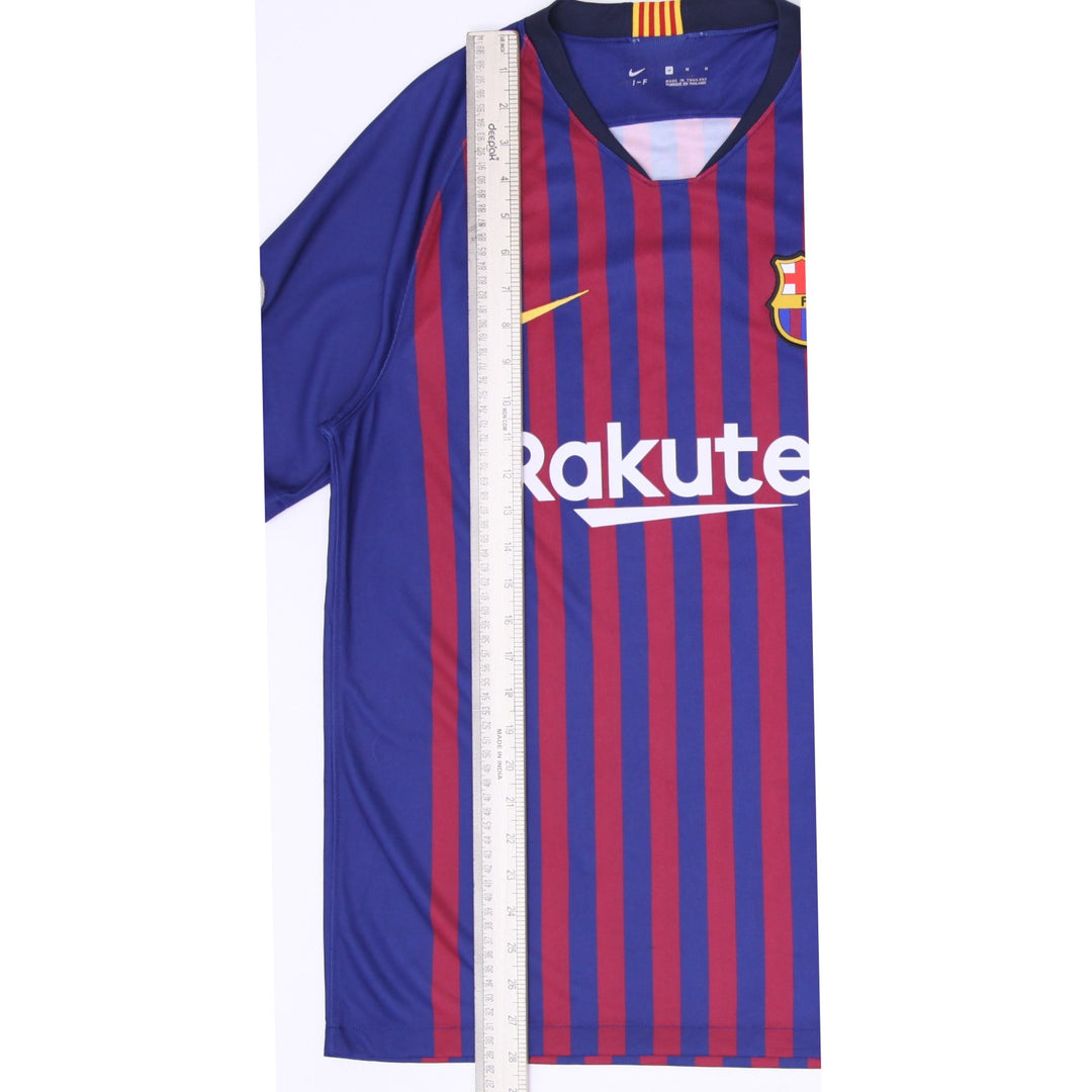 Mens Nike FC Barcelona 2018-19 Home Jersey #3 PIQUÉ La Liga Soccer Shirt Medium