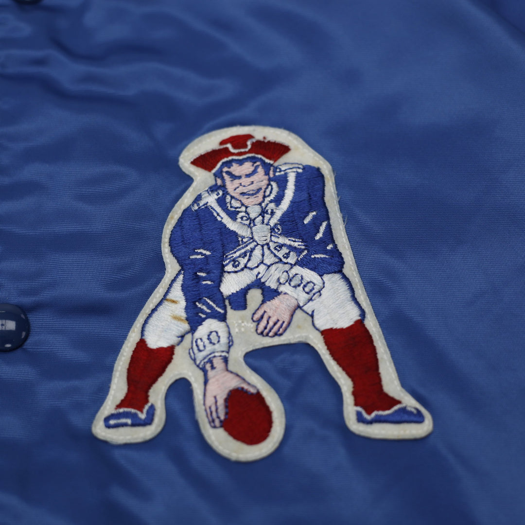 Vintage 80s Chalk Line New England Patriots Satin Jacket Made in USA
