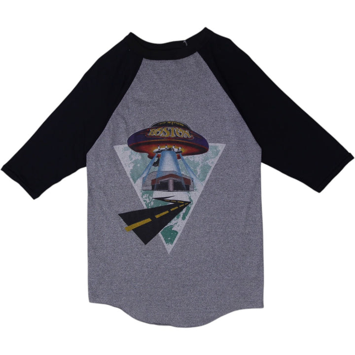 Vintage Boston Band Raglan 3/4 Sleeve Graphic T-Shirt Made in USA Size XL | Migration_T-Shirts | Fashion Rerun