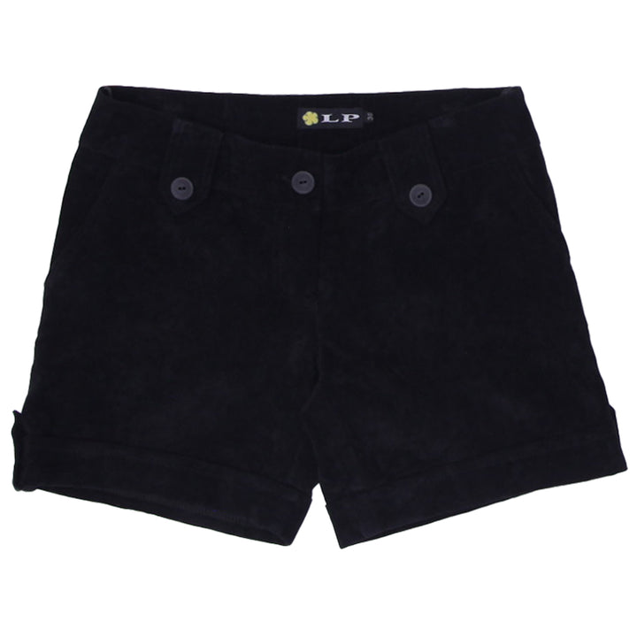 Y2K Ladies LP Black Velour Shorts