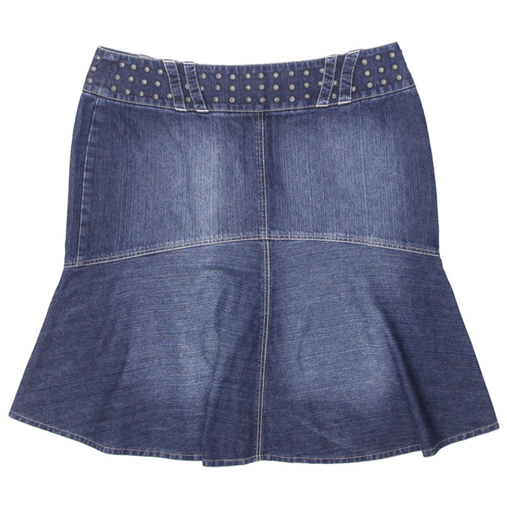 Y2K Ladies Bobo Zander Jeans Ruffle Hem Denim Skirt