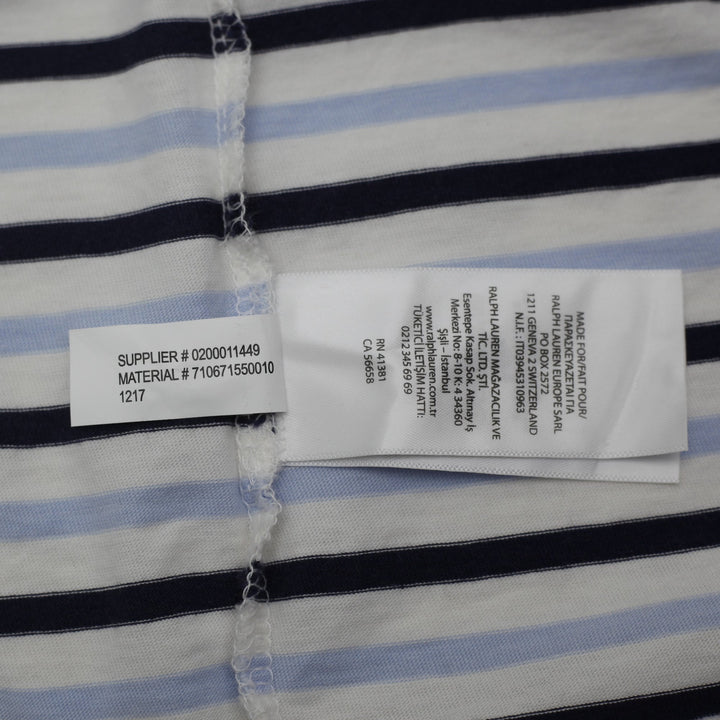 Mens Ralph Lauren Custom Slim Fit Striped Pocket T-Shirt Size M