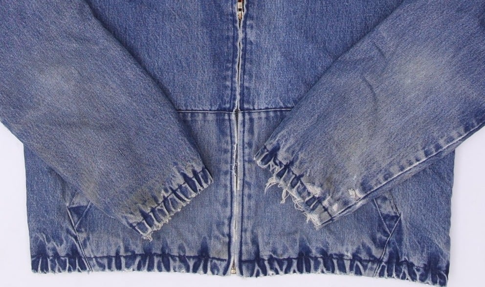 Vintage 90s Polo By Ralph Lauren Distressed Denim Jacket