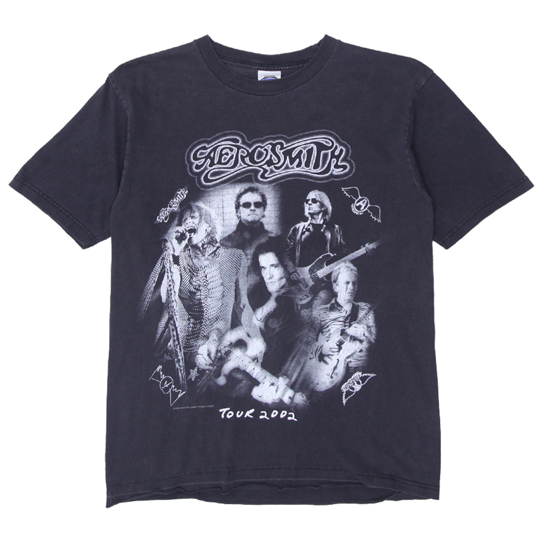 ヴィンテージ　HAWKWIND 1985UK TOUR Tシャツ　スミ黒￼ Shop 2004 Vintage Aerosmith Tour Band T-Shirt Black Tennessee