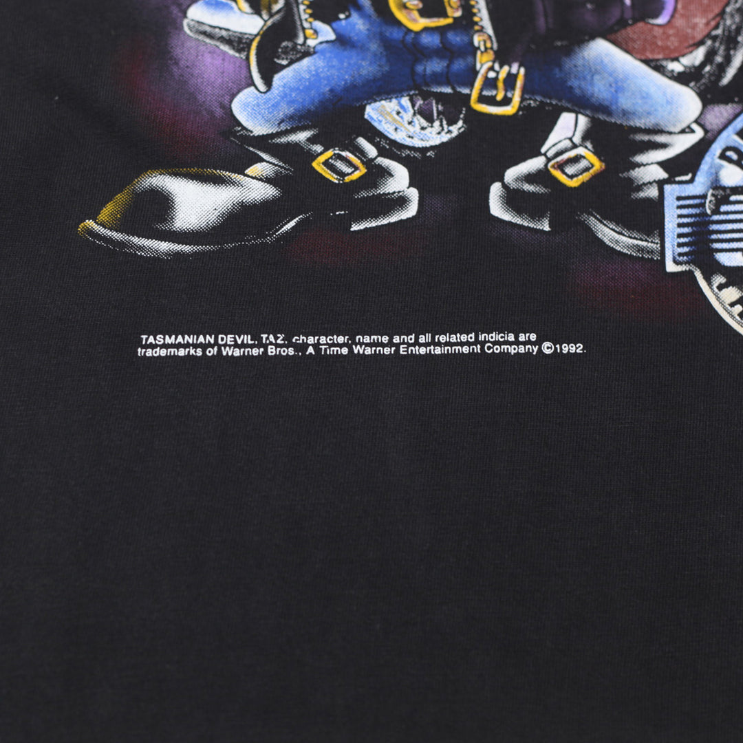 Vintage 1992 Taz Eat My Dust Warner Brothers Shirt Single Stitch Black - Fashion Rerun Vintage Migration_T-Shirt