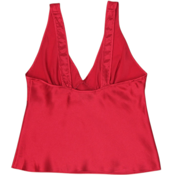 Y2K Ladies Marilyn Monroe by Warner's Red Satin Cami Top Size S