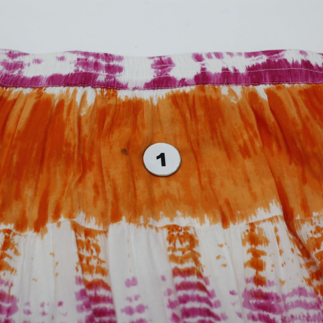 Y2K Ladies Soft Surroundings Skirt Multicolor Tie Dye Size L
