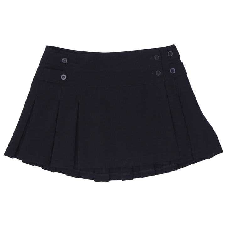 Y2K Ladies Lynne Black Pleated Mini Skirt