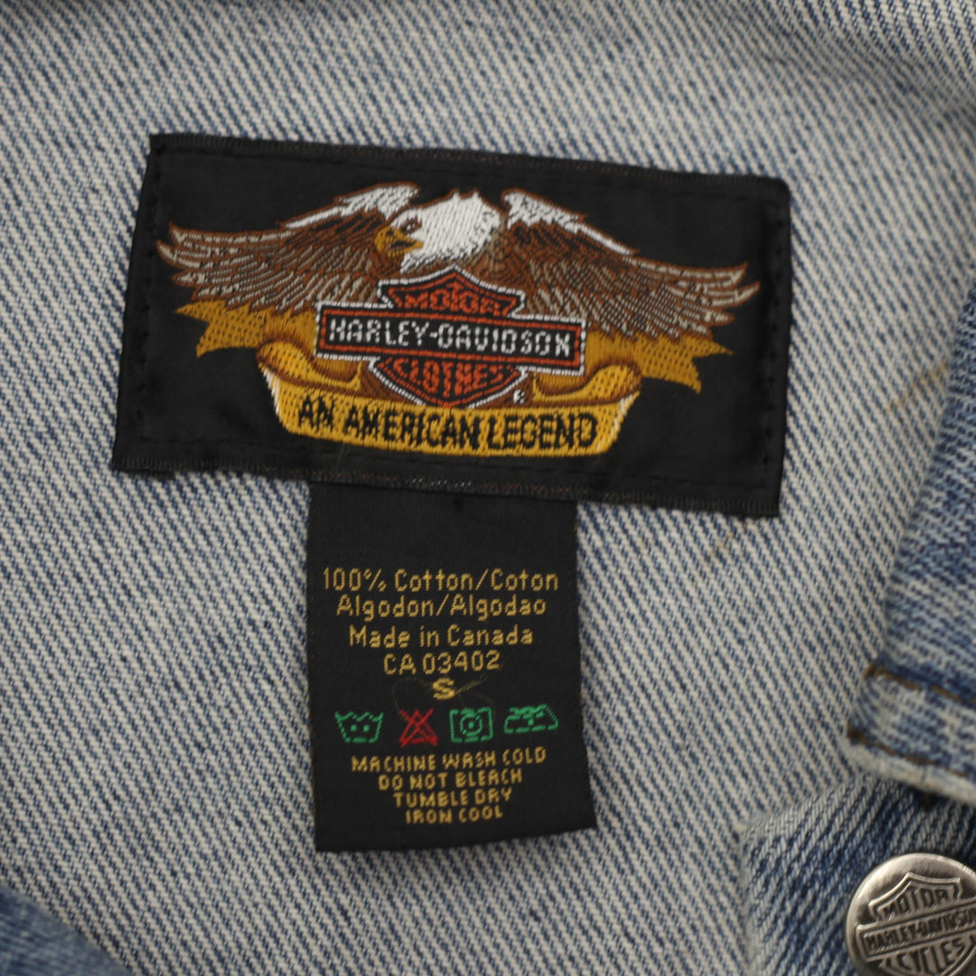 Vintage Harley Davidson Ladies Denim Jacket Size Small - Fashion Rerun Vintage Migration_Jacket