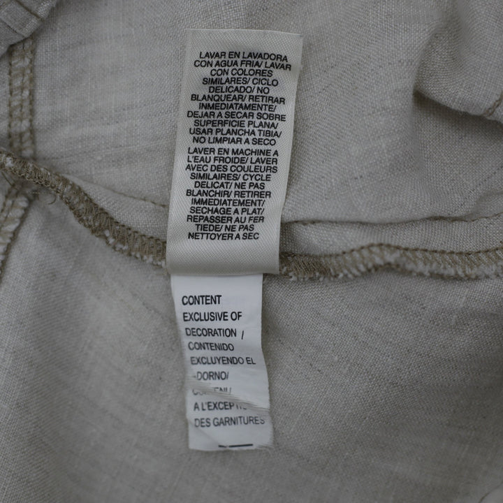 Y2K Ladies DKNY Jeans Linen Blend  Utility Midi Skirt Size 6