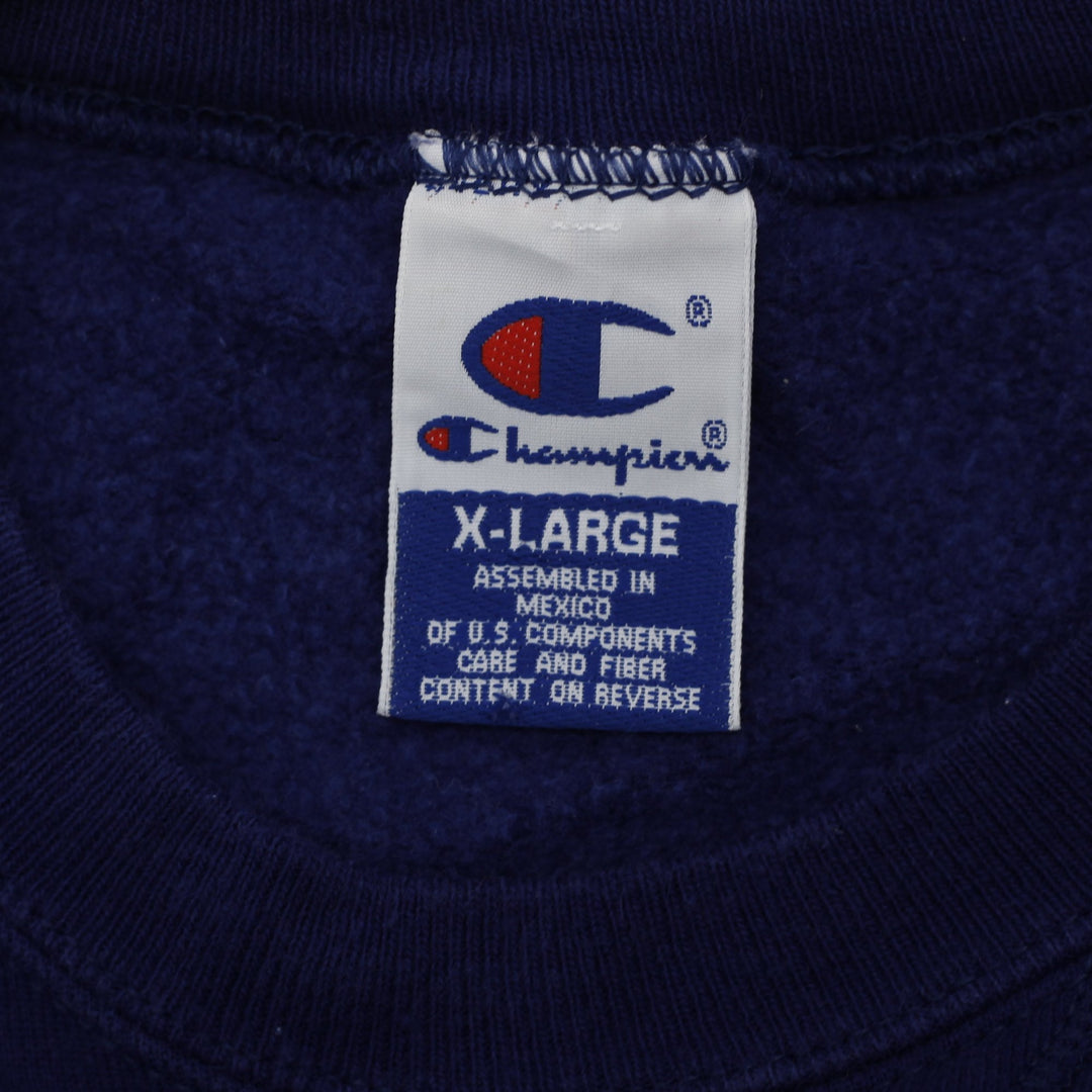 Vintage Embroidered Champion Logo Crewneck Sweatshirt | Migration_Sweatshirt - Back View | Fashion Rerun