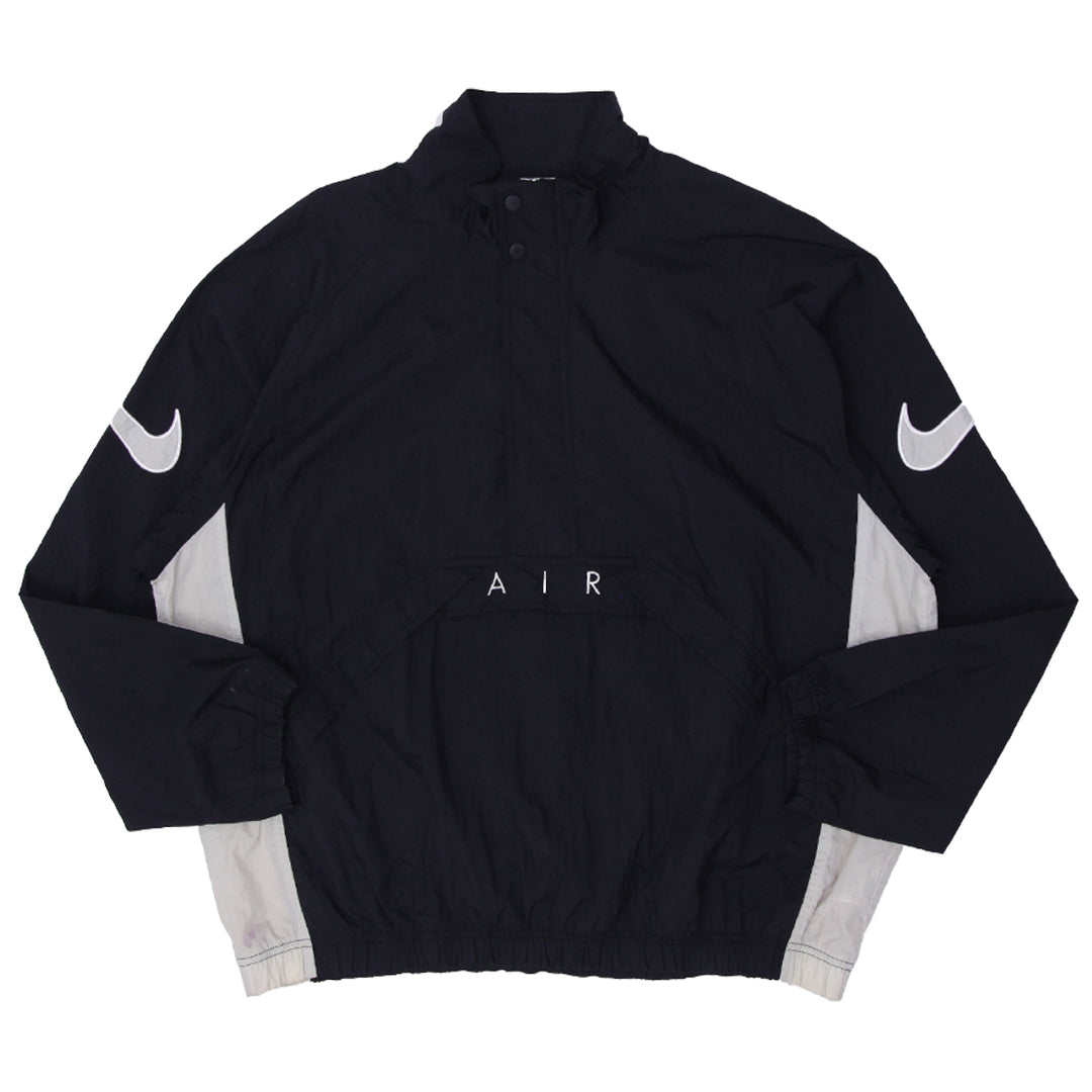 90's Vintage Nike Air 1/2 Zip Windbreaker Pullover Jacket Black XL - Fashion Rerun Vintage Migration_Jacket