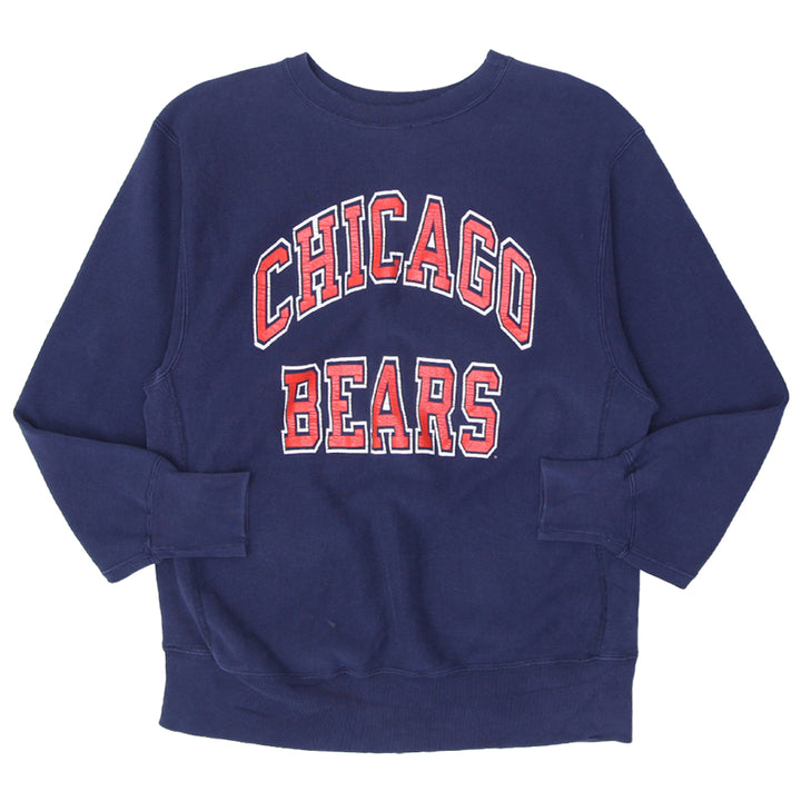 Vintage Champion Reverse Weave Chicago Bears Sweatshirt Navy Size XL, 1990's Distressed - Fashion Rerun Vintage Migration_Sweaters