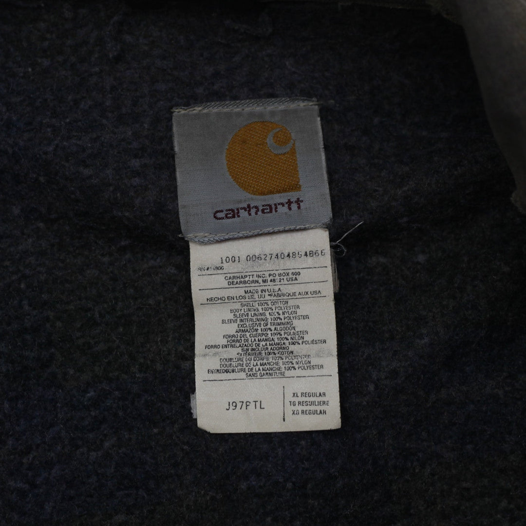 Vintage Carhartt J97 PTL Blanket Lined Detroit Distressed Slightly Distressed Workwear Jacket