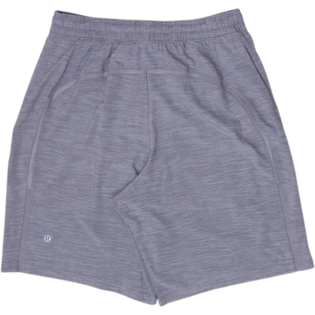 Mens Lululemon Lined Athletic Shorts Heather Grey Running Shorts Size M