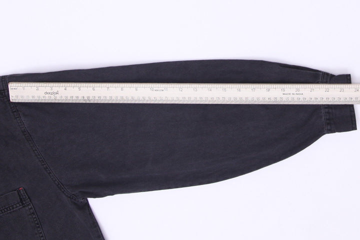 Vintage Levi's Men's Black Denim Long Sleeve Overshirt Size XL