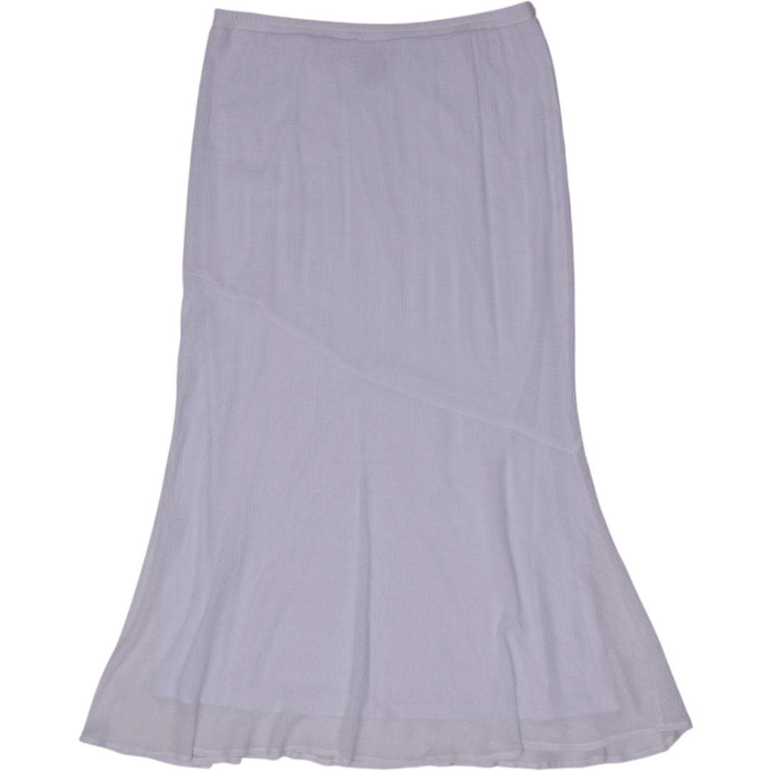 Y2K Ladies AGB Asymmetrical Seam Flared Hem Long Skirt Size XL