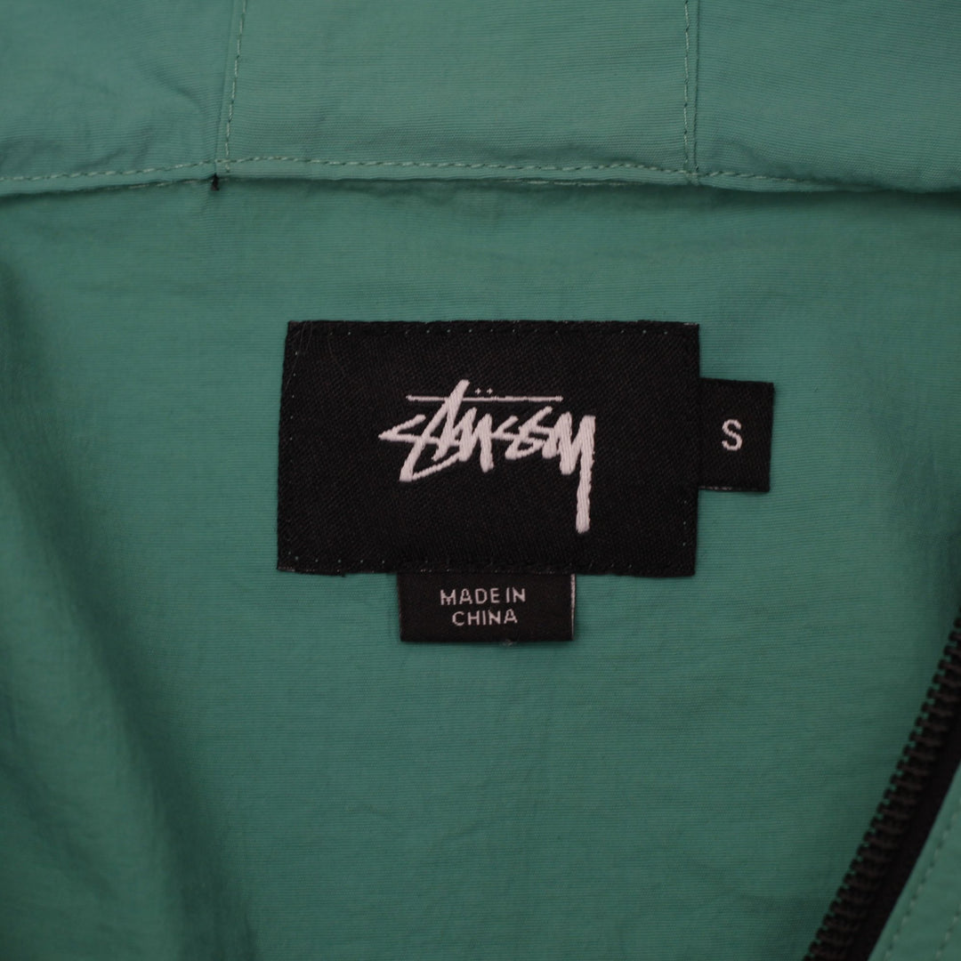 Mens Stüssy Light Nylon Full Zip Hooded Lightweight Jacket S | Migration_Jackets SW COLLECTION - Back View | Fashion Rerun