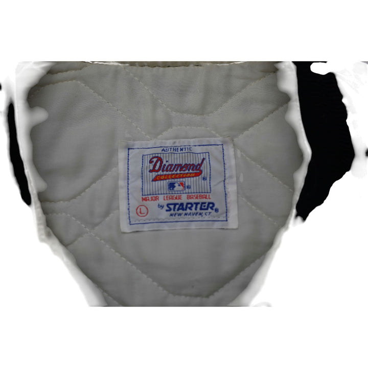 Vintage 90s Starter Chicago White Sox Bomber Jacket Made in USA Size L | Migration_Jackets - Back View | Fashion Rerun