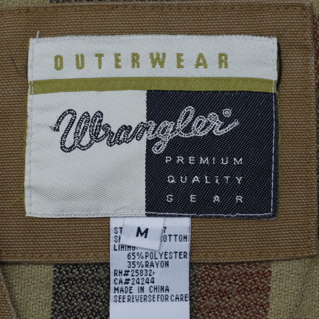 Vintage Mens Wrangler Vest Brown Cotton Workwear Utility | Migration_Vests WW Collection - Back View | Fashion Rerun