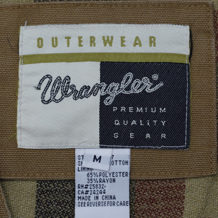 Vintage Mens Wrangler Vest Brown Cotton Workwear Utility | Migration_Vests WW Collection - Back View | Fashion Rerun
