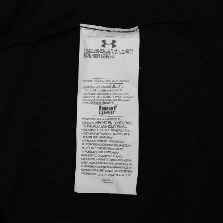 Mens Under Armour HeatGear Black T-Shirt Short Sleeve Athletic