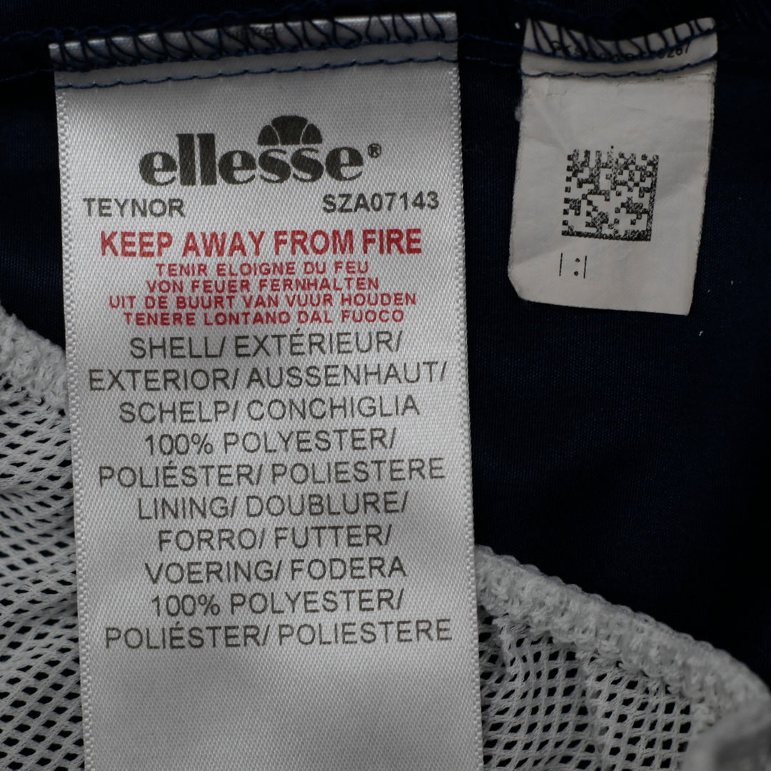 Mens Ellesse Teynor Navy Blue Logo Waistband Swim Trunks Shorts Size Large