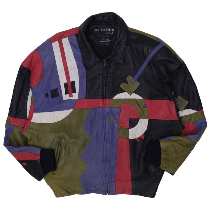 Vintage Marc Buchanan 90s Pelle Pelle Picasso Slightly Distressed Leather Jacket