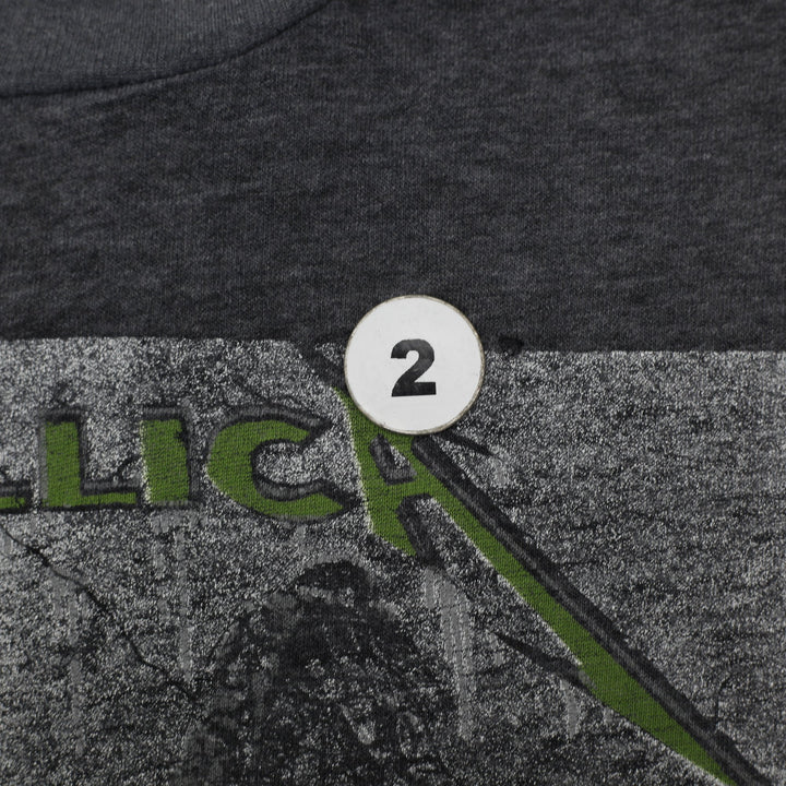 Vintage 1980s Metallica Lady Justice Album Graphic Band Dark Gray T-Shirt
