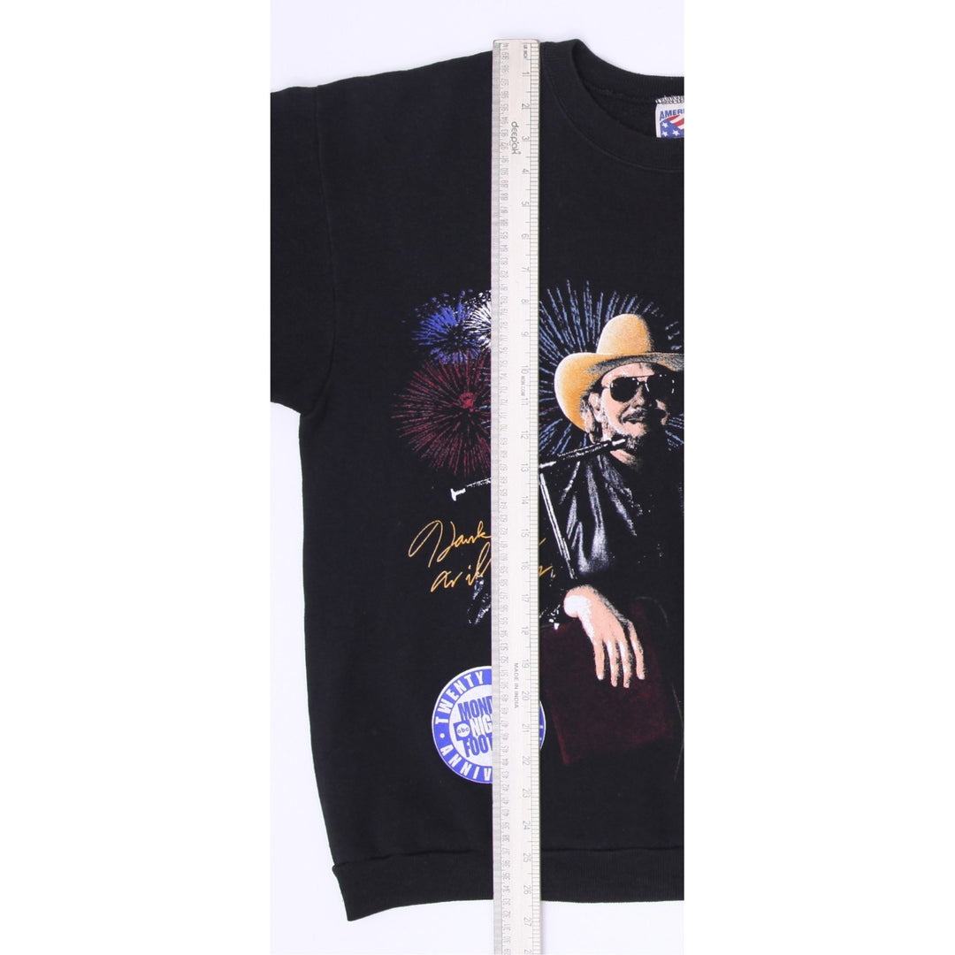 Vintage 90s Hank Williams Jr NFL Football Sweatshirts Made in USA Size XL | Migration_Sweatshirts - View 10 | Fashion Rerun