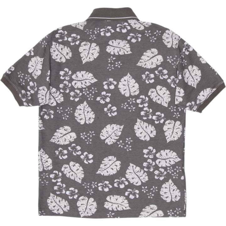 Mens Bugle Boy Floral Pattern Casual Polo Shirt Size M