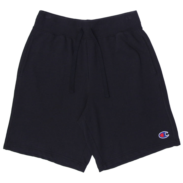 Mens Black Embroidered Champion Logo Shorts