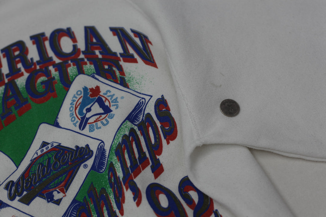 Vintage Toronto Blue Jays American League World Series Champ 92 Sweatshirt - Fashion Rerun Vintage Migration_Sweaters