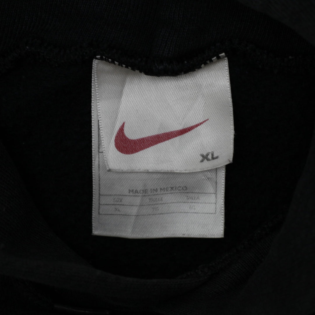 Vintage Embroidered Nike Center Swoosh Black Nike Pullover Hoodie XL | Migration_Hoodies - Back View | Fashion Rerun