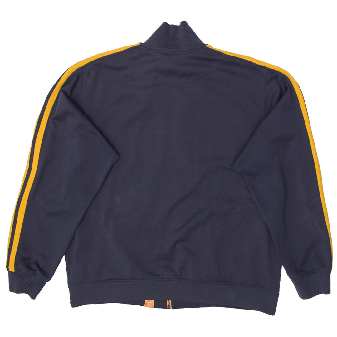 Vintage Nike Track Jacket Mens Medium Gray Winged Foot Olive Street Sewn Rare Y2K