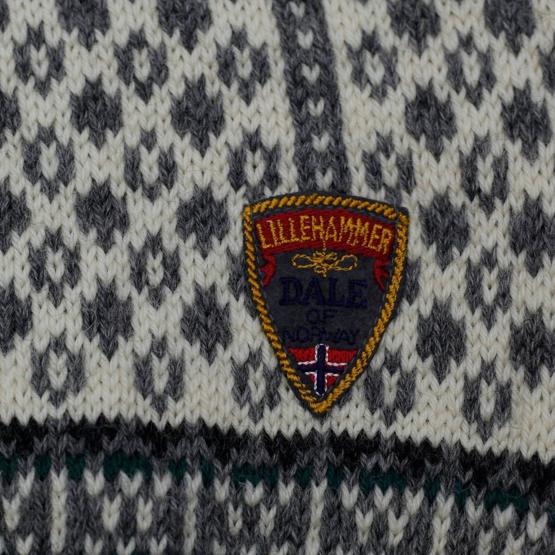 Vintage 1994 Dale of Norway Lillehammer Gray Wool Sweater