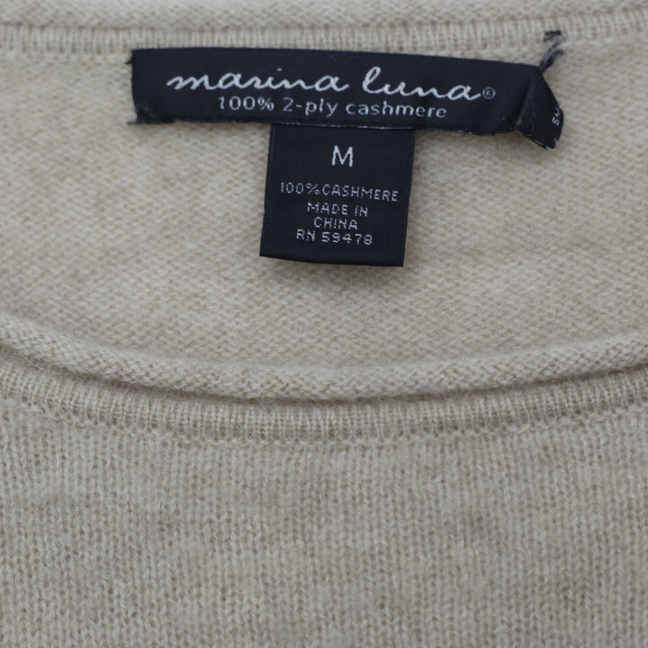 Ladies Marina Luna 100% 2 Ply Cashmere Sweater Size M