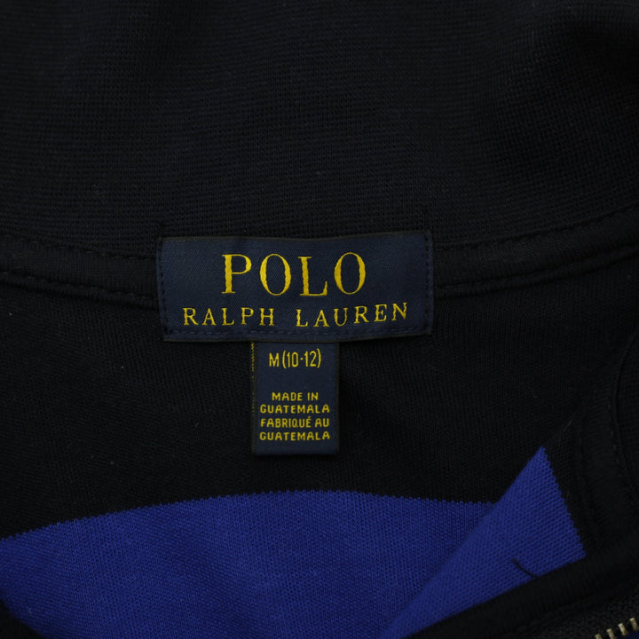 Youth Boys Polo Ralph Lauren Navy Striped Half Zip Knitwear Sweater Size 10-12 | Migration_Sweaters - Back Vi | Fashion Rerun