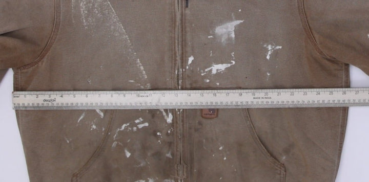 Mens Carhartt J130 211 Canvas Paint Marks Distressed Workwear Jacket | Migration_Jackets - Alternate View | Fashion Rerun