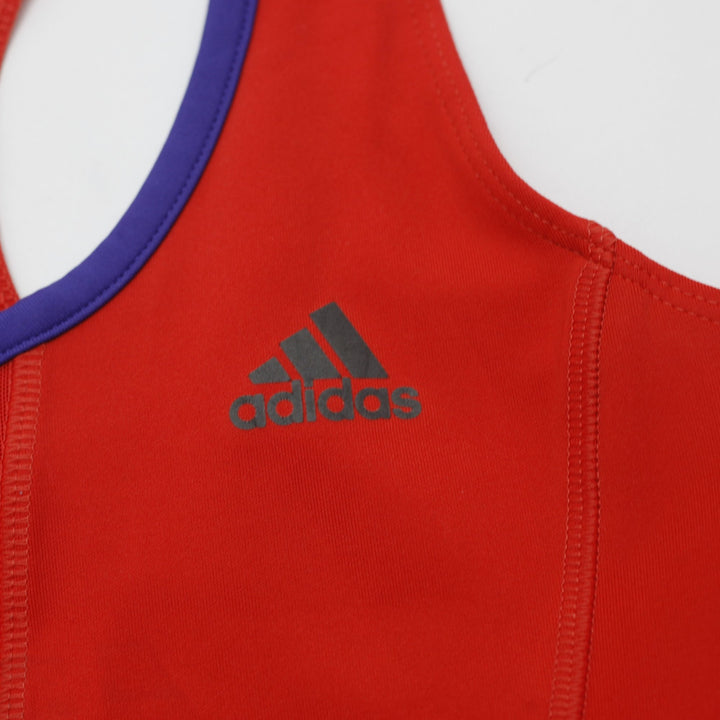 Ladies Adidas Running Dress Red Sleeveless Athletic Tennis