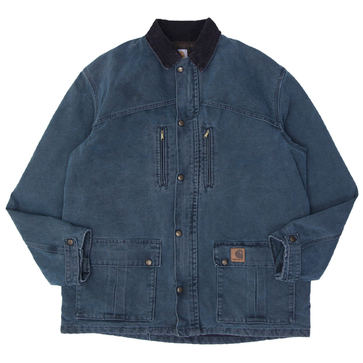 Vintage Carhartt Workwear Jacket Green Denim Blanket Lined | Migration_Jacket UAENAT20 | Fashion Rerun