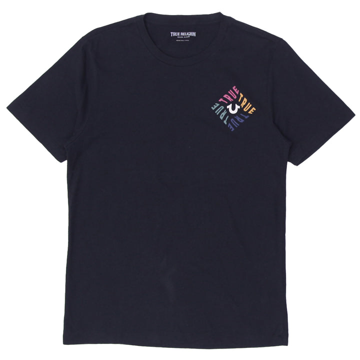 Mens Black True Religion Crewneck T-Shirt