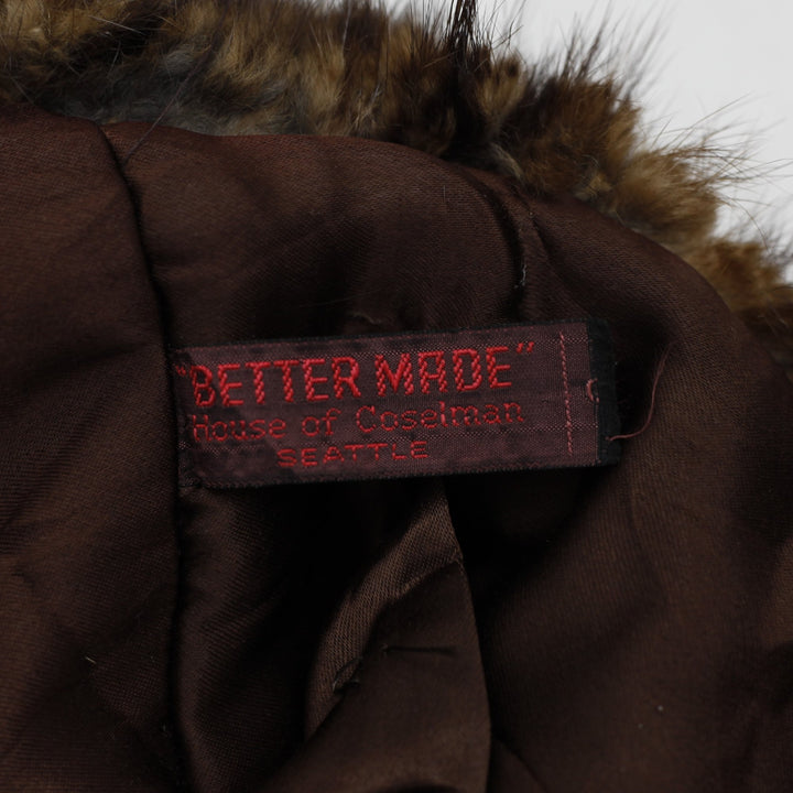 60's Muskrat Fur Coat